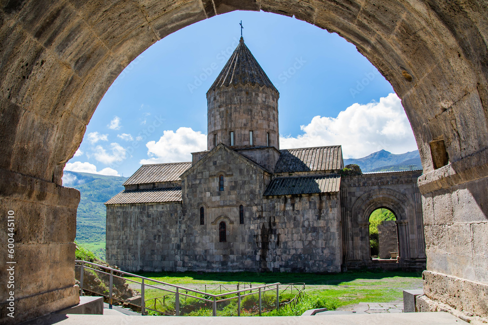 Beautiful church in nature. Tatev Monastery, Armenian Apostolic Church in Syunik region
