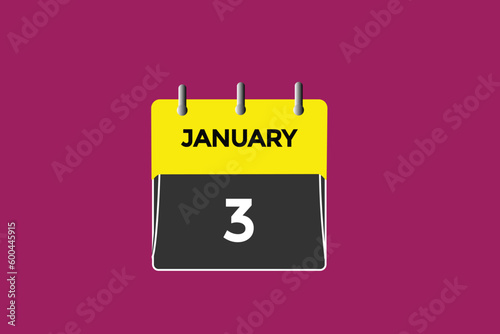 january 3 calendar date reminder,calendar 3 january date template  
