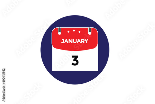 january 3 calendar date reminder,calendar 3 january date template  
