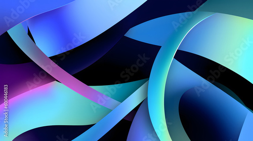 Wallpaper Mural Abstract multilayer blue purple gradient surface structure background 3D rendering material Torontodigital.ca