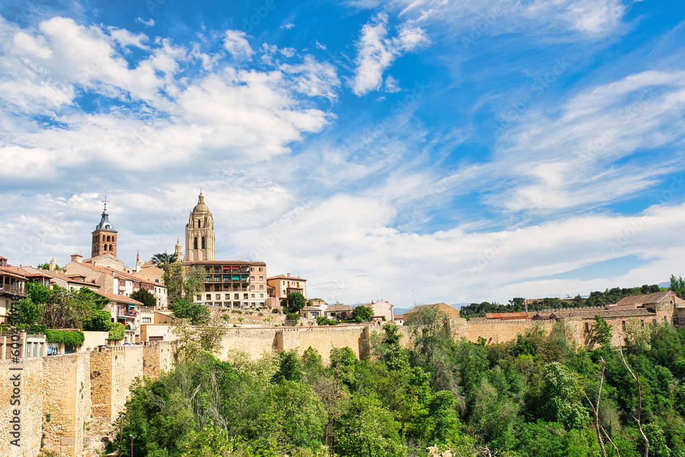 Skyline of the historic and monumental city of Segovia (Spain). Skyline of the historic and monumental city of Segovia (Spain).