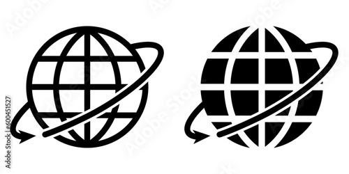 Illustration Vector graphic of globe icon 