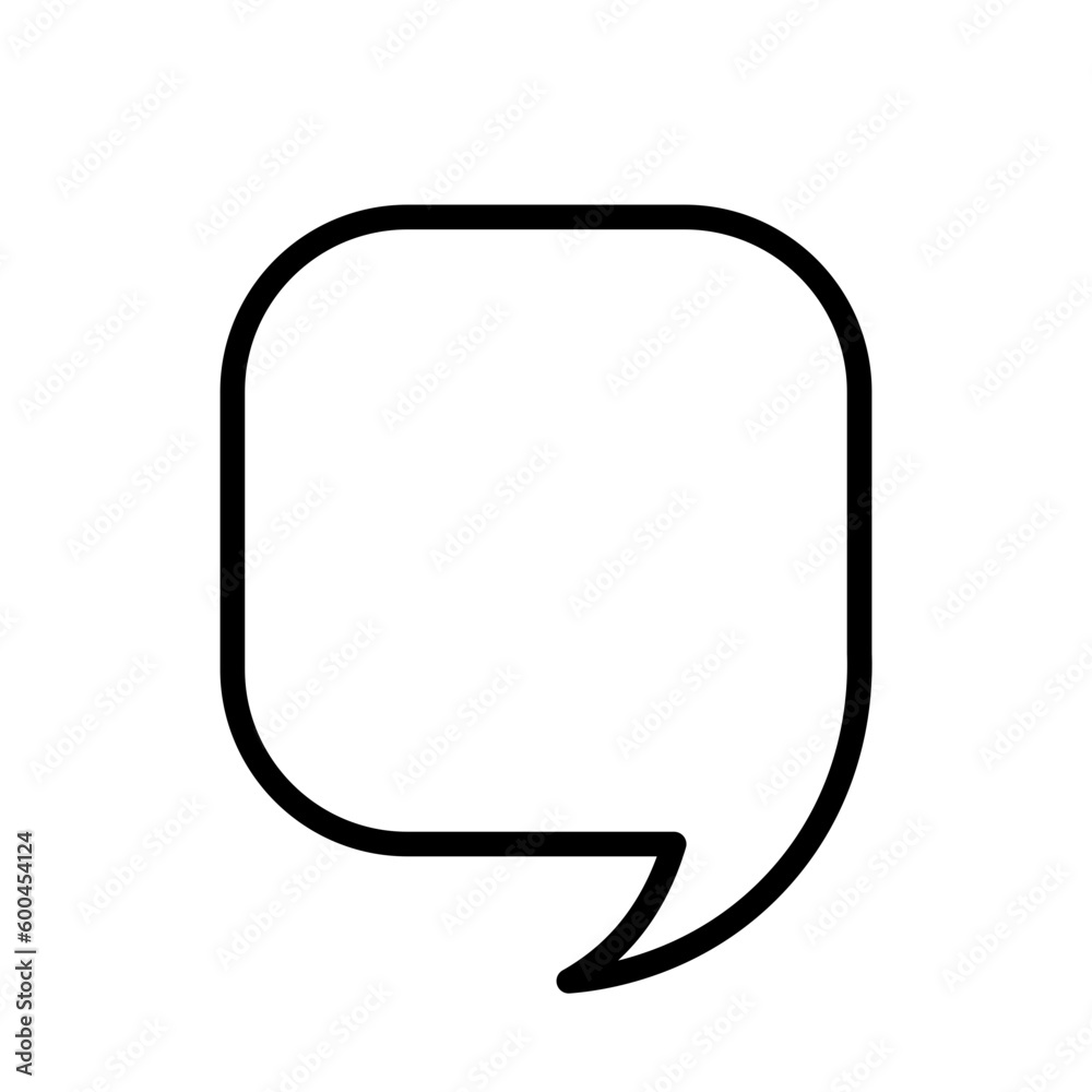 Outline Bubble Teks 