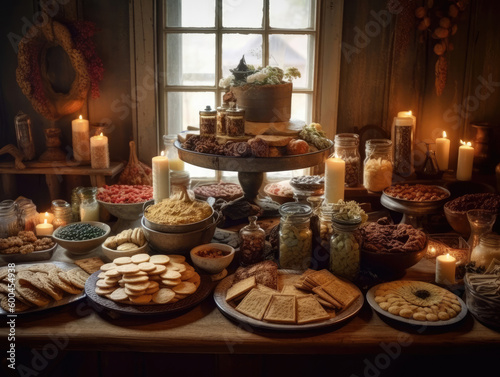 Baking rustic delight on the table © Tatiana