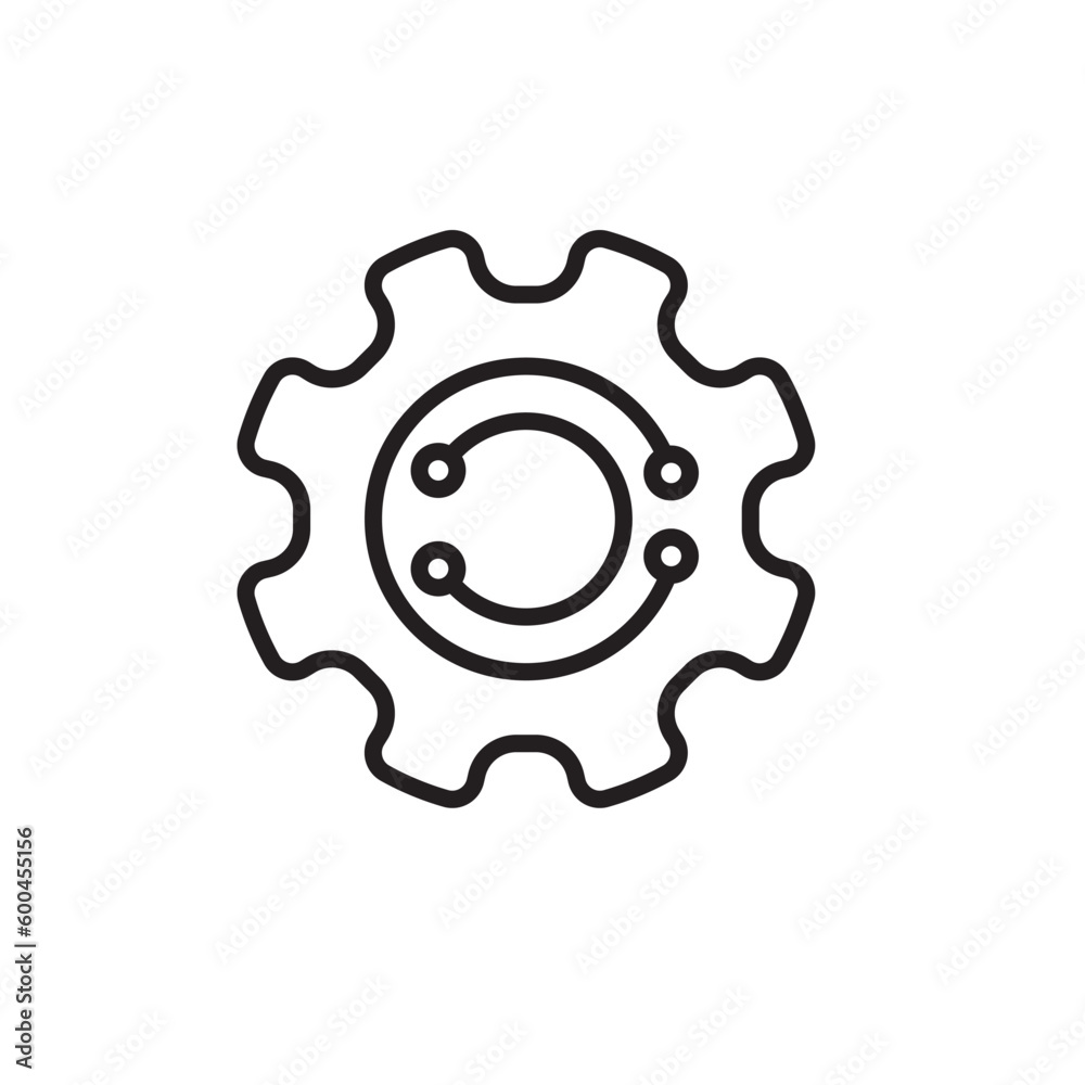 gear technology icon vector element design template gear technology icon vector element design template