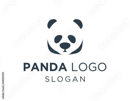 Logo design about Panda on a white background. created using the CorelDraw application.