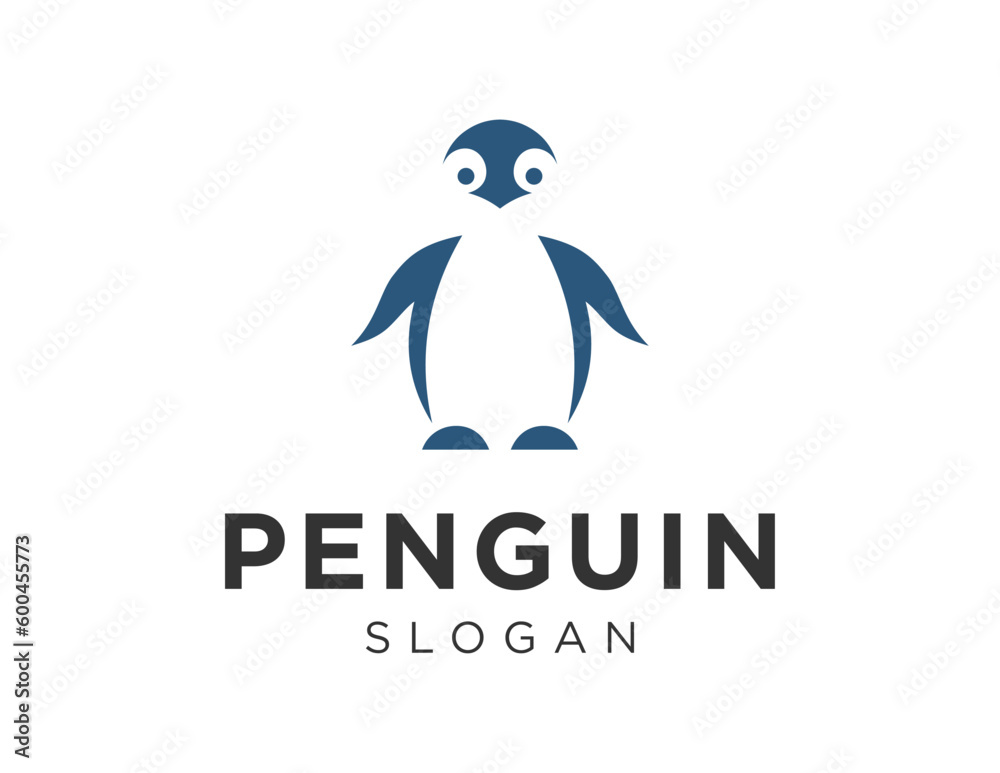 Obraz premium Logo design about Penguin on a white background. created using the CorelDraw application.