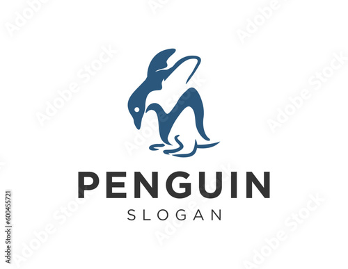 Logo design about Penguin on a white background. created using the CorelDraw application.