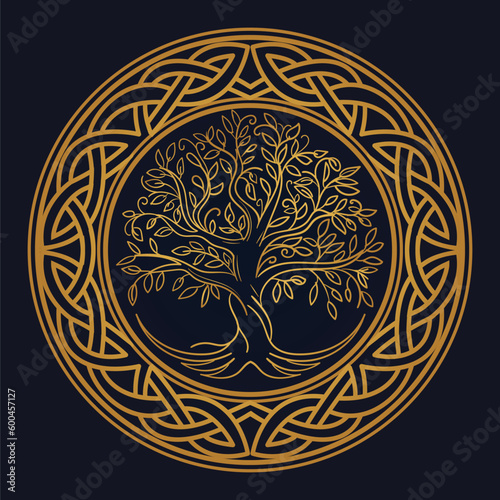 Tree of Life , Yggdrasil vector	
