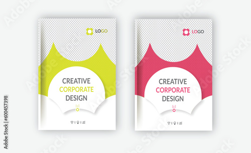 Creative professional business cover design for booklet, cover design, book cover, and brochure cover. A4 size.