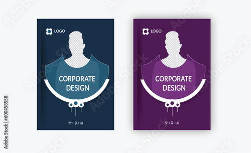 Business book cover corporate template, for brochure, flyer, booklet, cover design, book cover, brochure cover. or Corporate business concept template.