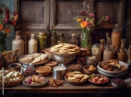 Baking rustic delight on the table © Venka