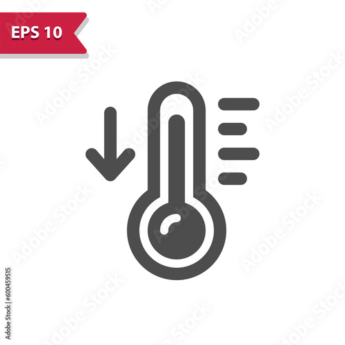 Thermometer Icon. Temperature, Weather, Heat, Cold