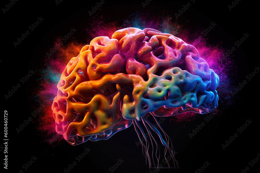 Obraz premium brain in the creative space