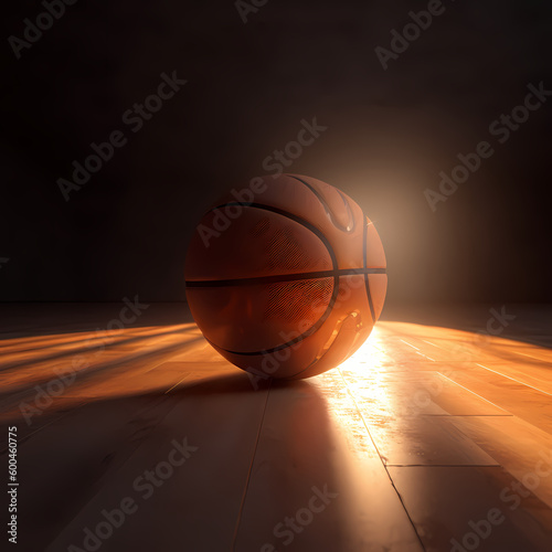 Basket Ball Ball Stadium. Generative AI © premiumdesign