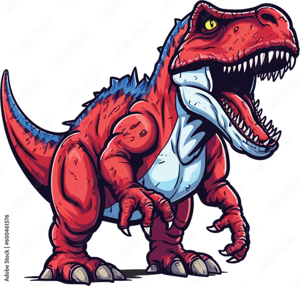 tyrannosaurus rex dinosaur vector