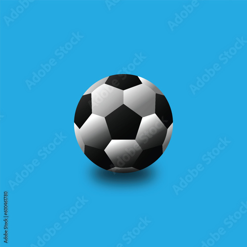 vector illustration of soccer ball.