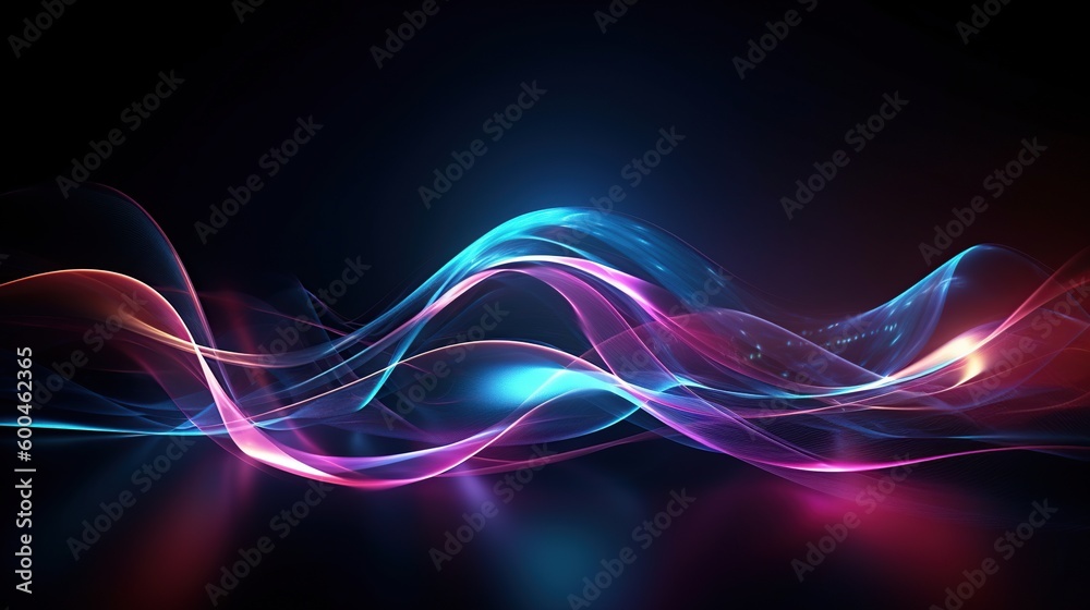 Fototapeta premium Abstract blue and pink background