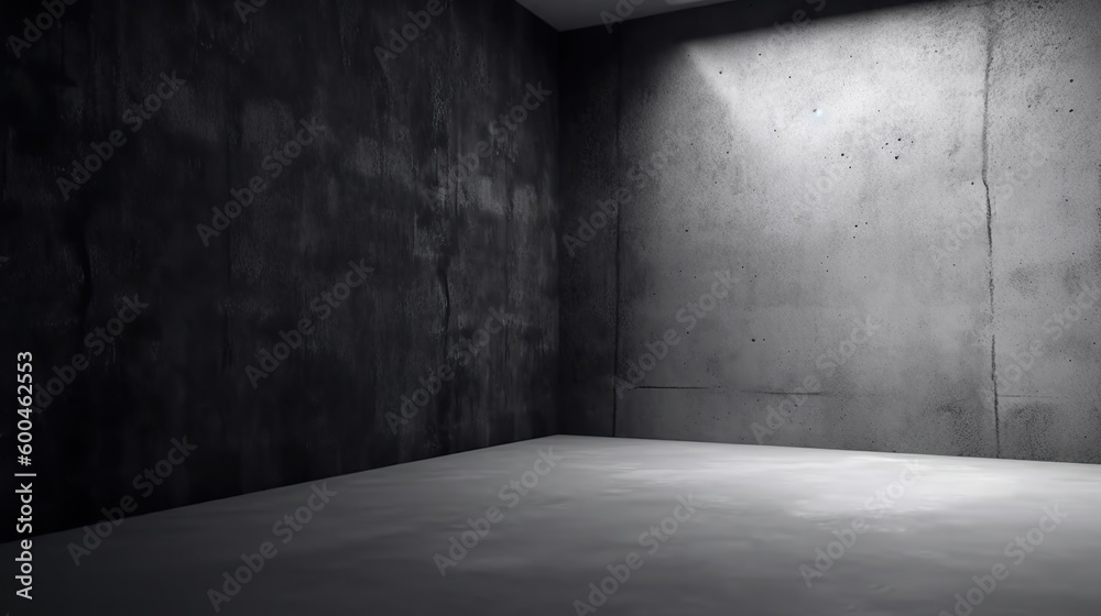 Empty grey interior room Empty grey interior room