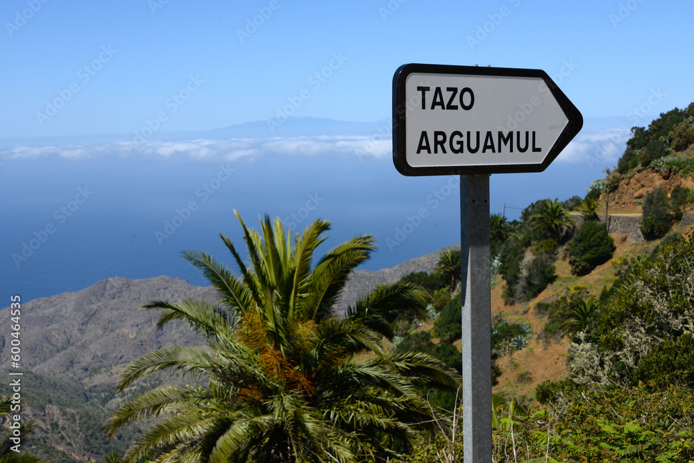 near the small village of Tazo at the north-west coast of La Gomera