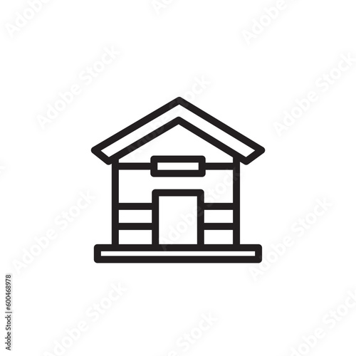 Dog Home House Outline Icon