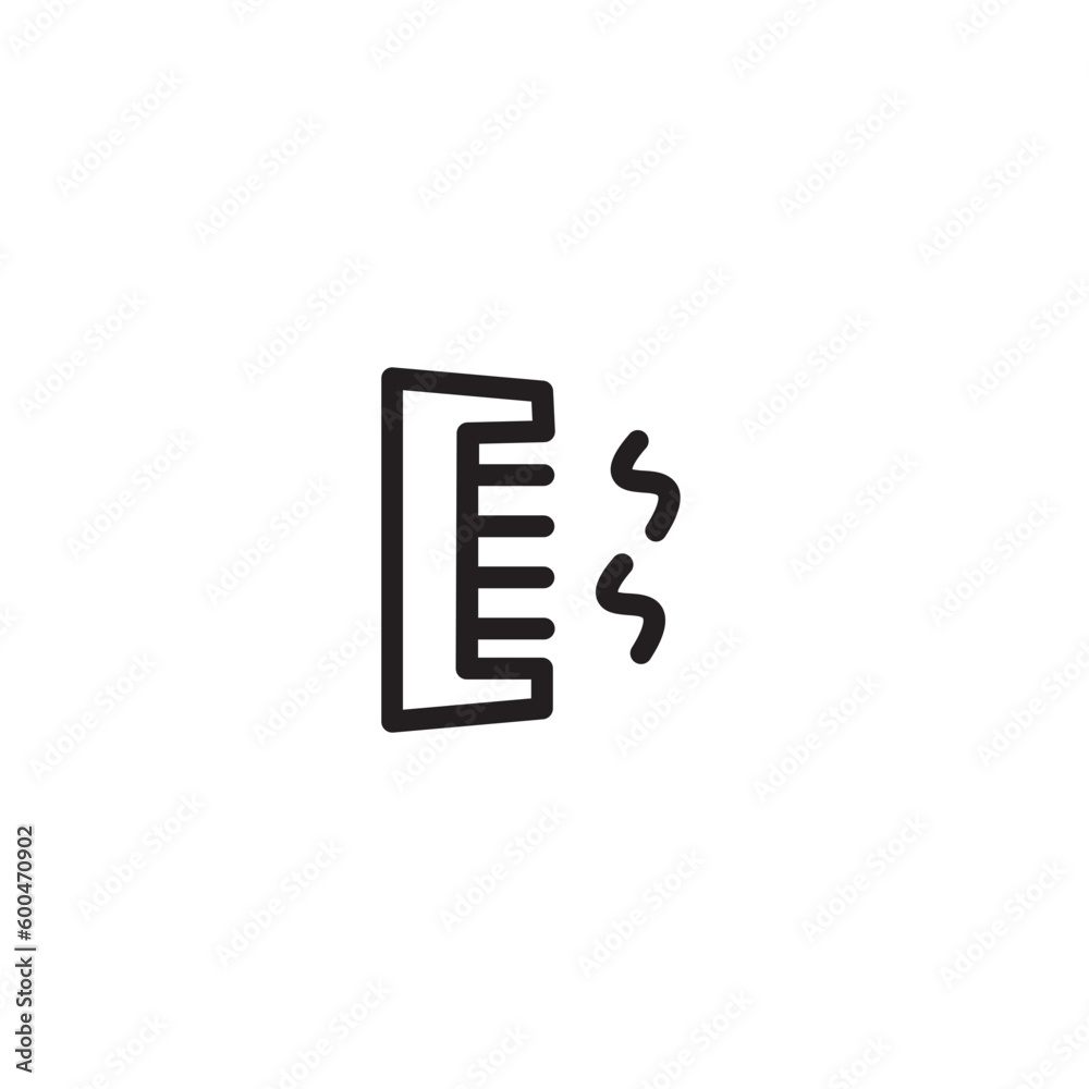 Hair Health Loss Outline Icon Hair Health Loss Outline Icon