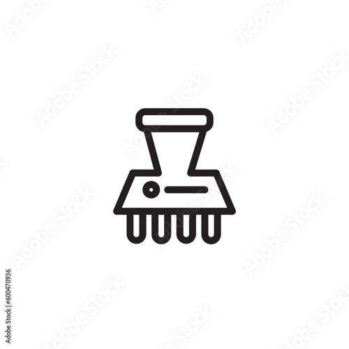 Hair Pin Hair Outline Icon
