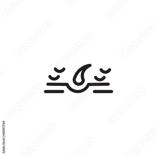 Hair Losing Loss Outline Icon