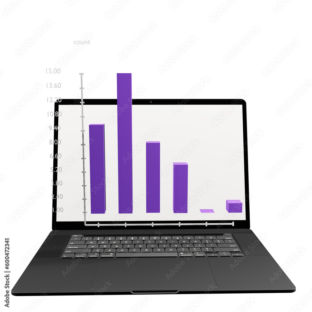 laptop and graph laptop and graph