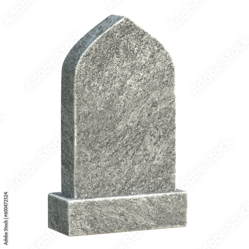 Gravestone with copy space 3d rendering