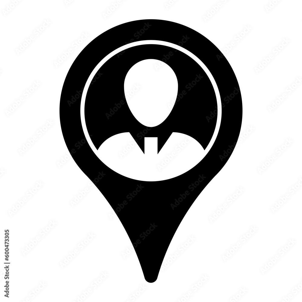 User Location Glyph Icon