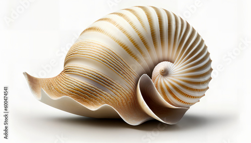 shell on white background