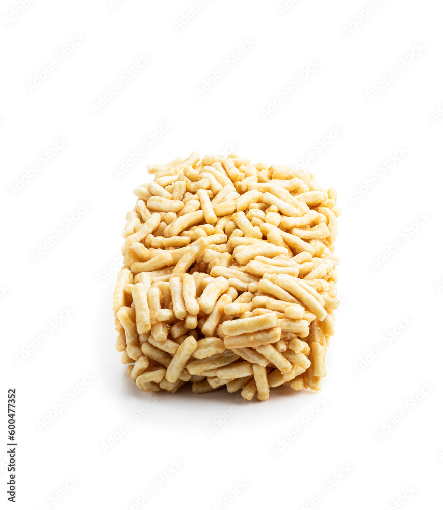 Chak chak with honey isolated on white background Chak chak with honey isolated on white background