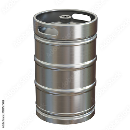 Εκτύπωση καμβά Beer keg isolated on white 3d rendering
