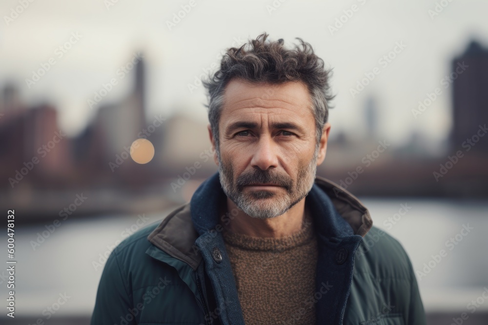 Handsome middle-aged man in an urban context. Men's beauty, fashion. Handsome middle-aged man in an urban context. Men's beauty, fashion.