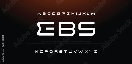 A modern alphabet lowercase font. minimalist typography vector illustration design