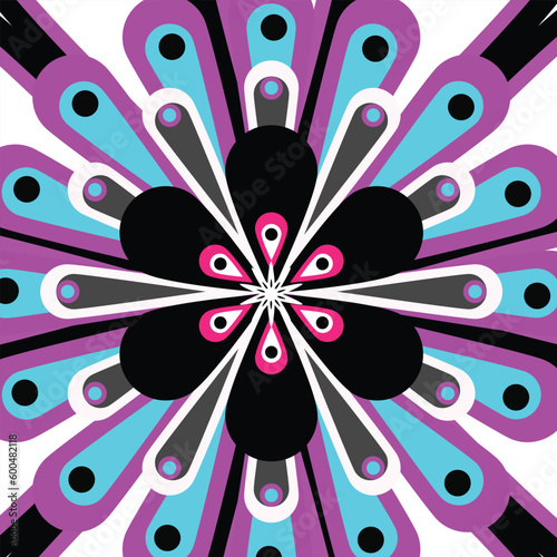 Mandala Flat ornate Abstract Artwork