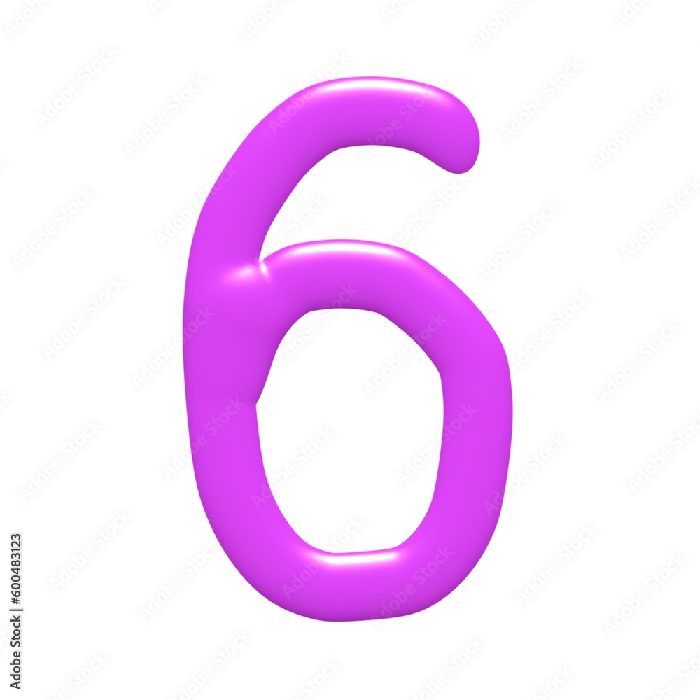 3D convex effect number special character font number 0 - 9 luxury 