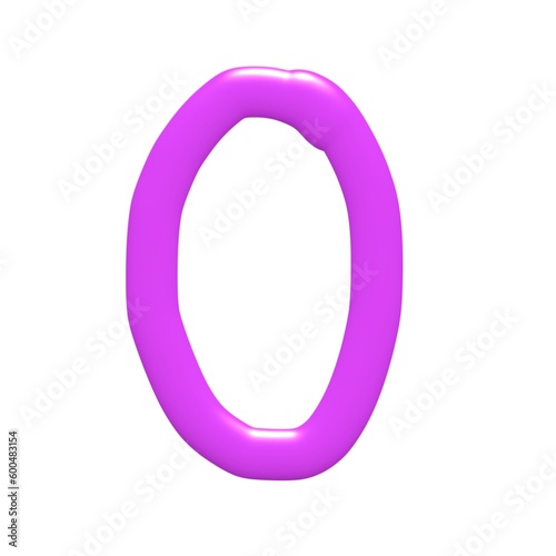 3D convex effect number special character font number 0 - 9 luxury 
