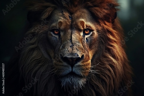 portrait of a lion