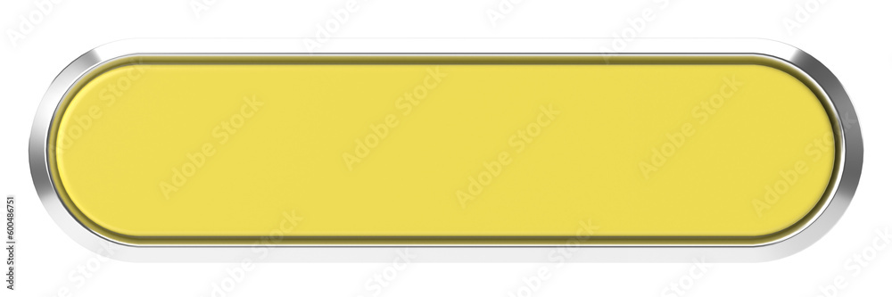 3D button. Empty button. 3D illustration.