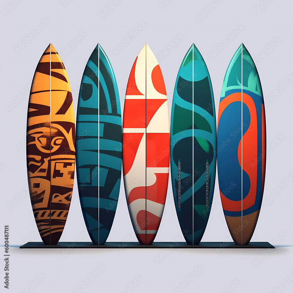 Surfboard. Generative AI Surfboard. Generative AI