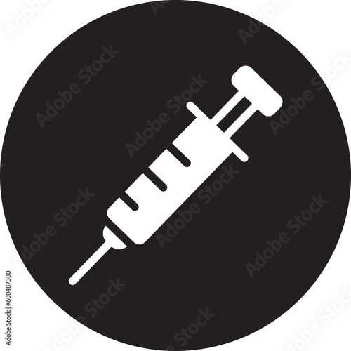 syringe glyph icon