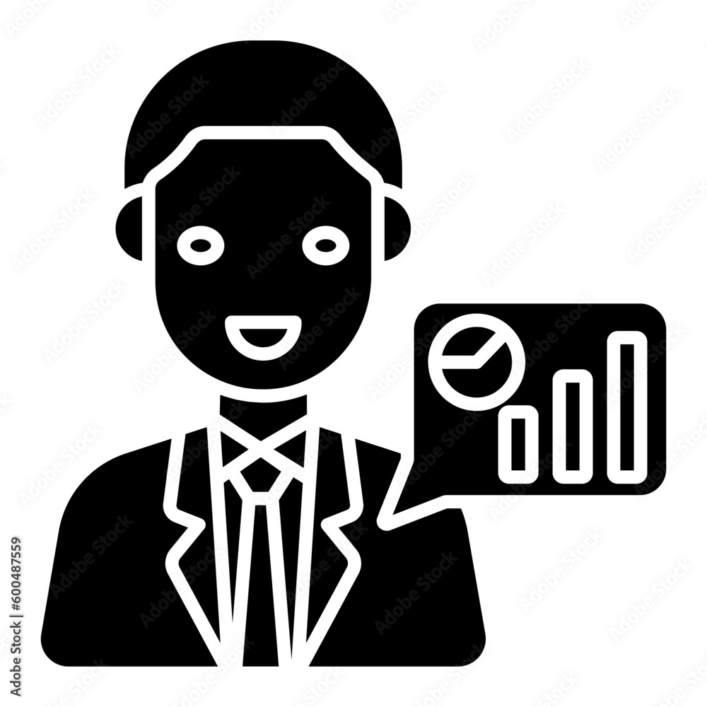 Modern design icon of business chat Modern design icon of business chat
