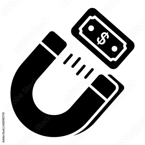 Premium download icon of attract money