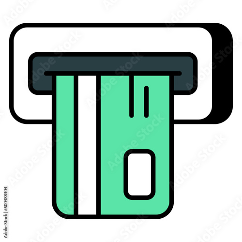Perfect design icon of atm withdrawal