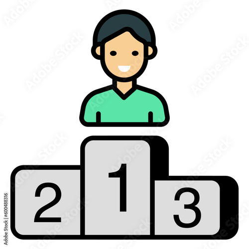 Position ranking board, icon of leaderboard