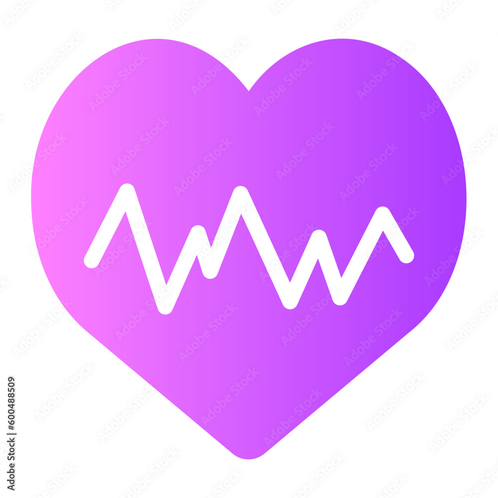 heartbeat gradient icon heartbeat gradient icon