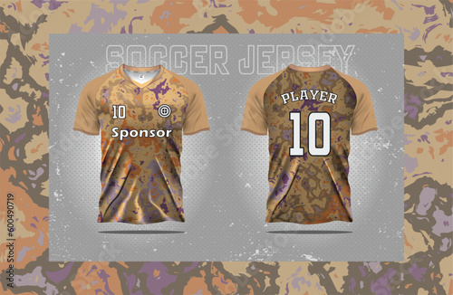 Modern Soccer jersey football sport t shirt design suitable for racing, soccer, gaming and e sports Pro Vector and double sided mockup design