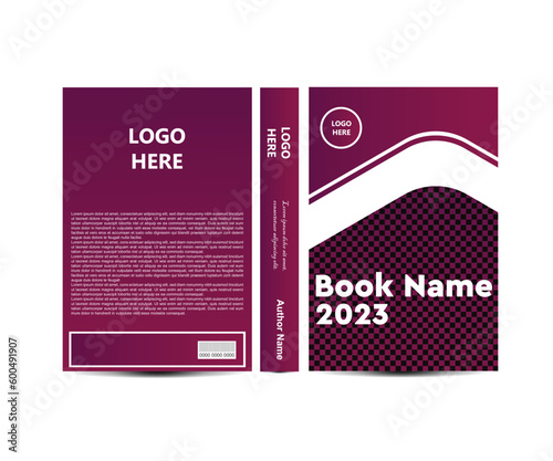 Standard book cover and spine design. Old retro ornament frames. Vintage Border to be printed on the covers of books.